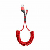 Baseus kabel USB/Lightning  1m 2A spiralni rdeč CALSR-09