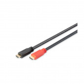 HDMI kabel z ojačevalcem in mrežno povezavo 20m Digitus črn High Speed