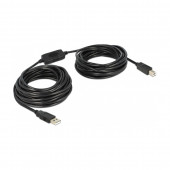 Kabel USB A-B 11m z ojačevalcem Delock