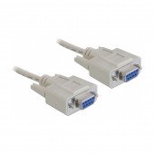 Delock null modem kabel DB9Ž-DB9Ž 3m siv 84169