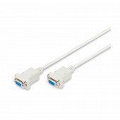 Digitus null modem kabel DB9Ž-DB9Ž 1,8m siv