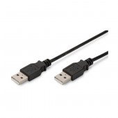 Kabel USB A-A   1m Digitus dvojno oklopljen črn