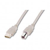 Kabel USB A-B  2,5m Digitus dvojno oklopljen siv
