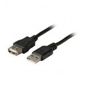 EFB podaljšek USB A-A 0,5m črn dvojno oklopljen K5248SW.0,5V2