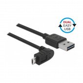 Kabel USB A-B mikro kotni EASY 3m obojestranski Delock