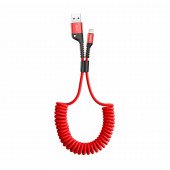 Kabel USB A-C 1m 2A spiralni rdeč Baseus