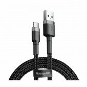 Kabel USB A-C 0,5m 3A Cafule siv+črn Baseus