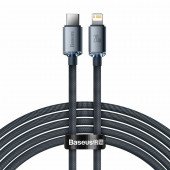 Baseus kabel TipC/Lightning 2m 20W C Crystal shine črn CAJY000301