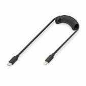 Digitus kabel USB C-Lightning 1m 20W 3A spiralni AK-600434-006-S