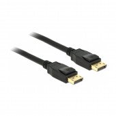 DisplayPort kabel 5m 4K 60Hz 21,6Gb/s Delock črn