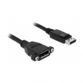 DisplayPort podaljšek 1m 4K 60Hz Delock črn vgradni