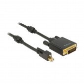 DisplayPort mini - DVI kabel 2m aktivni 4K vgradni Delock