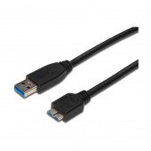 Digitus kabel USB 3.0 A-B mikro 1m črn