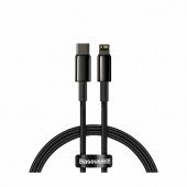Baseus kabel TipC/Lightning 1m 20W PD Tungsten pleten črn CATLWJ-01