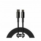 Baseus kabel TipC/Lightning 2m 20W PD Tungsten pleten črn CATLWJ-A01