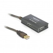 Line extender/repeater USB 2.0 do 10m + hub Delock