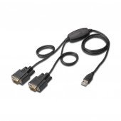 Digitus pretvornik USB-2xSerial DB09 FTDI DA-70158