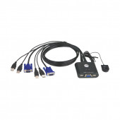 KVM stikalo  2:1 mini VGA/USB s kabli CS22U Aten