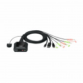 ATEN KVM stikalo 2x1 mini DP/USB TipC s kabli CS52DP