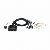ATEN KVM stikalo 2x1 mini DP/USB TipC s kabli CS52DP