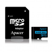 Pomnilniška kartica microSD XC  64GB APACER UHS-I U3 V30 R100 Class 10