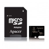 Pomnilniška kartica microSD XC 128GB APACER UHS-I Class 10 + SD adapter