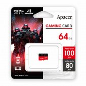 APACER microSD XC   64GB spominska kart. Class 30 Gaming AP64GMCSX10U7-RAGC