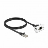 Delock patch podaljšek SFTP CAT.6A 1m črn za Easy Modul 45  87111