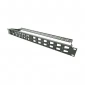 Leviton panel CAT.5e/6/6A 24-port modularen+nosilec kablov  V12