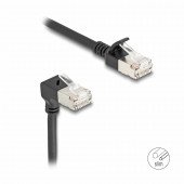 Delock patch SFTP CAT.6A 2m črn slim kotni 80306