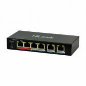 HiLook stikalo 100M  6-port 4x PoE mini kovinsko ohišje NS-0106P-35