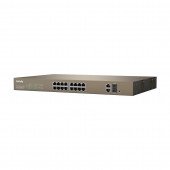 Tenda stikalo 100M 18-port 16x PoE 1xSFP 2xGiga WebSmart TEF1218P-16-250W-3.0V