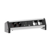 BAC-DESK 1 namizni razdelilec 2x220V, 2xUSB, 2xprazen  Bachmann