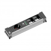 Bachmann POWER FRAME vgradni razdelilec 262mm 1x220V, 2xUSB, 2xprazen 916.0041