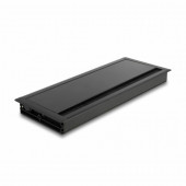 Delock pokrov za odprtine kablov 300x120x28mm črn 66859