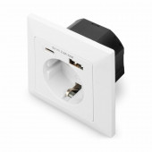 Vtičnica 1x220V + 1xUSB Type-C + 1xUSB A 2.8A Digitus