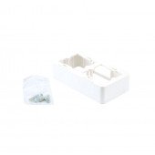 Leviton podstavek za nadometno montažo dvojni 80x80 R450/9