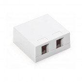 KELine nadometna vtičnica 2x RJ45 mini KE-SMB02-W