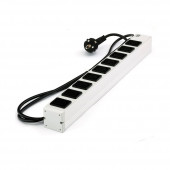 Bachmann razdelilec rack 9xEuro C13 ALU siv 333.539