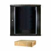 DATECH zidni kabinet 12U 635 600x450 črn + polica DP.6412.9001
