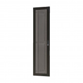 Vrata perforirana 42U, širine 600mm za kabinet Toten, črna