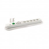 Bachmann razdelilec rack 7x220V PVC siv s stikalom 2m 333.600