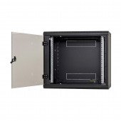Triton kabinet zidni 12U 635 600x600 črn sestavljen