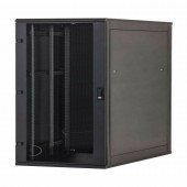 Triton kabinet 18U 900 600x900 črn N8 sestavljen perforirana vrata