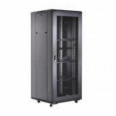 DATECH kabinet 42U 2055 800x800 črn perf. vrata sp./zd.+polica DT3.8842.9001
