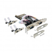 Kartica PCI Express Serijska 6xRS232 Delock + Low Profile