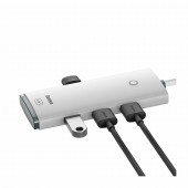 Baseus hub USB Tip-C 4xA 1xC 0.25m bel WKQX030302