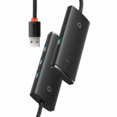 Baseus hub USB 3.2 4xTipA 25cm črn WKQX030001