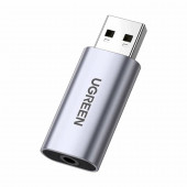 Ugreen zvočna kartica USB - Jack 3,5mm zunanja AUX adapter CM383