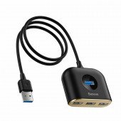 Baseus hub USB 3.0 4xTipA 1m črn CAHUB-AY01